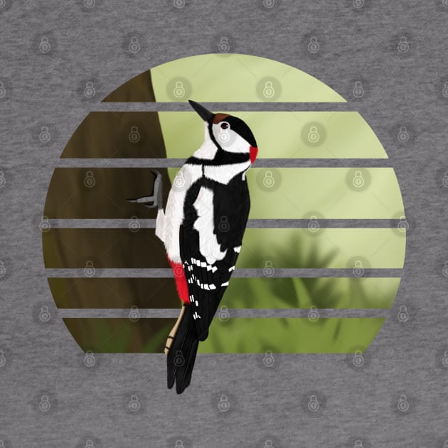 jz.birds Woodpecker Bird Animal Art by jzbirds